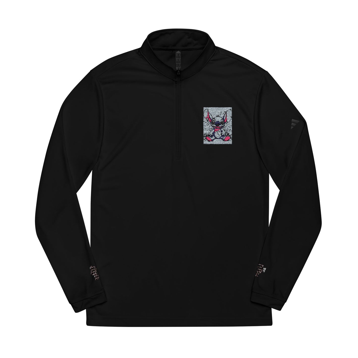 Adidas® Floral Quarter-Zip Pullover - Stylish Athletic Wear, Perfect for Outdoor Sports, Casual Wear, Gym, Gifts, Every Season