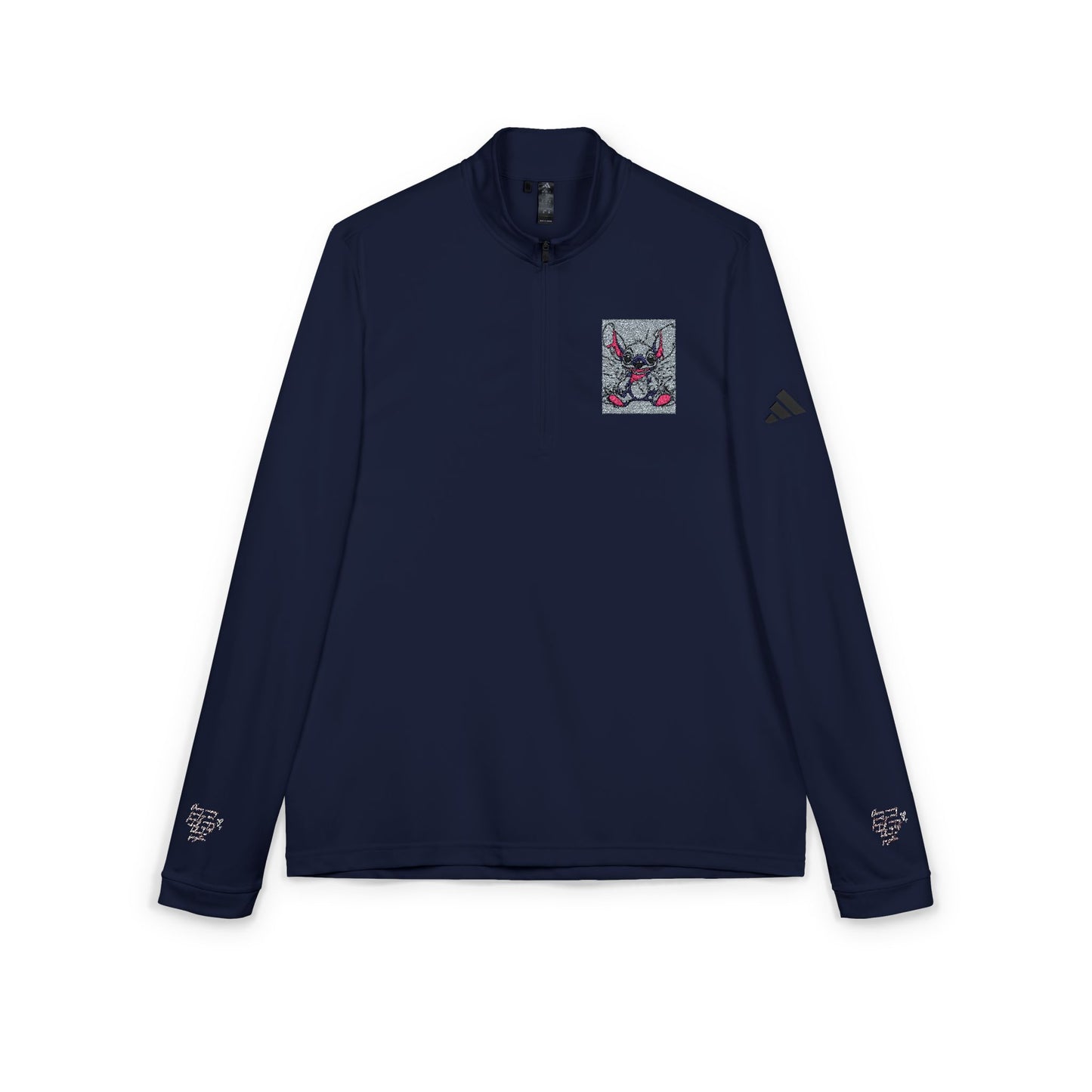 Adidas® Floral Quarter-Zip Pullover - Stylish Athletic Wear, Perfect for Outdoor Sports, Casual Wear, Gym, Gifts, Every Season