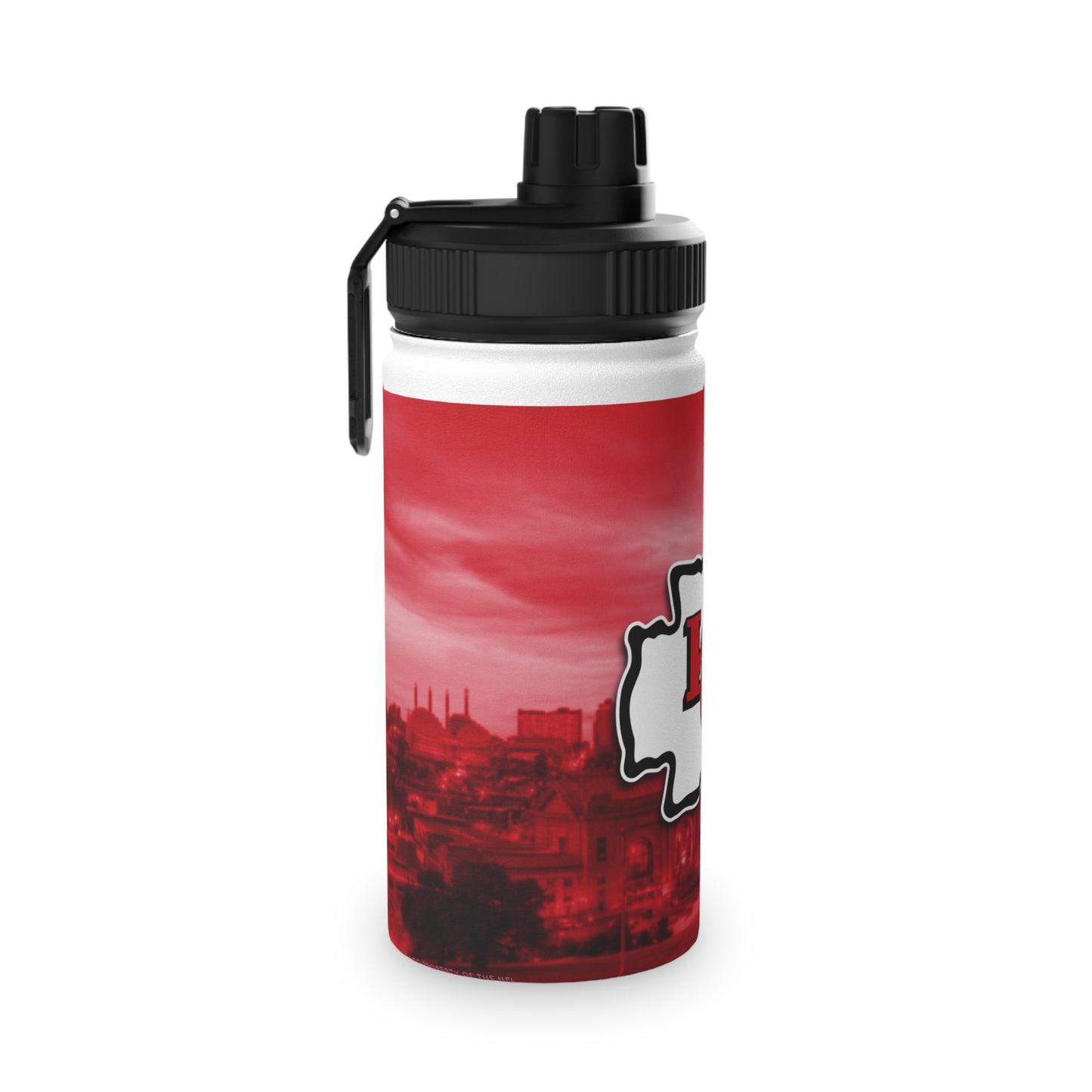Sporty Stainless Steel Water Bottle, Hydration Container, Fitness Gear, Outdoor Enthusiast Accessory, Eco-Friendly Drinkware