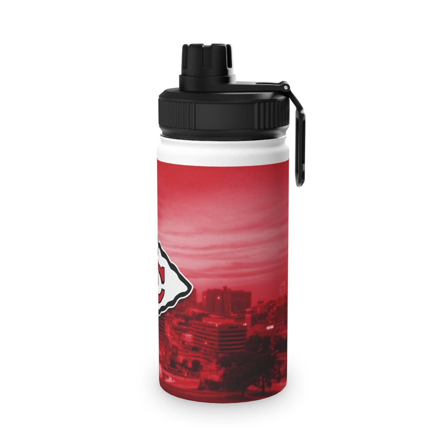 Sporty Stainless Steel Water Bottle, Hydration Container, Fitness Gear, Outdoor Enthusiast Accessory, Eco-Friendly Drinkware