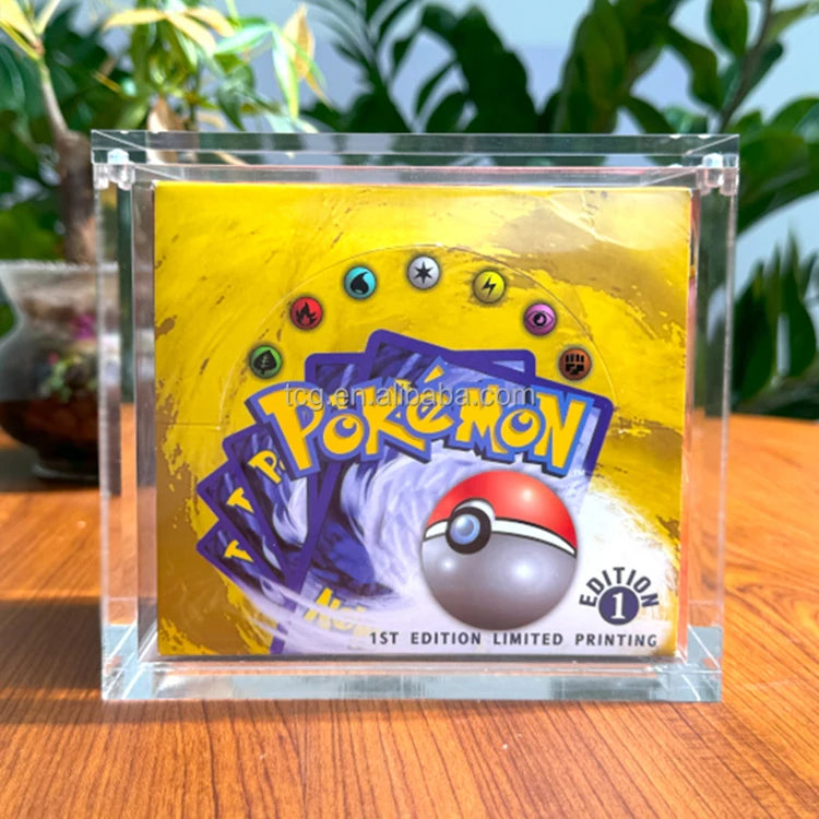 Pokémon Booster Box Acrylic Display Case – Fits Lost Origin, 1st Edition & TCG Booster Boxes – Protective Collector Case