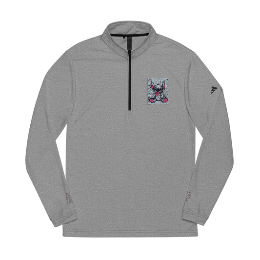Adidas® Floral Quarter-Zip Pullover - Stylish Athletic Wear, Perfect for Outdoor Sports, Casual Wear, Gym, Gifts, Every Season
