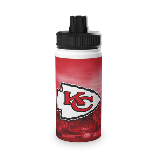 Sporty Stainless Steel Water Bottle, Hydration Container, Fitness Gear, Outdoor Enthusiast Accessory, Eco-Friendly Drinkware